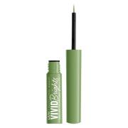 NYX Professional Makeup Vivid Bright Liquid Liner Ghosted Green 0