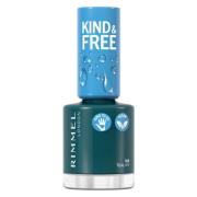 Rimmel London Kind & Free Clean Cosmetics Nail Polish 168 Teal Iv