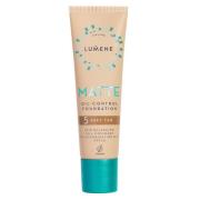 Lumene Matte Oil-Control Foundation 5 Deep Tan 30 ml