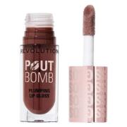 Makeup Revolution Pout Bomb Plumping Gloss Espresso Cool Nude 4,6