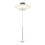 Vibia Flat LED-hänglampa 3 lampor Ø 90 cm grå L1