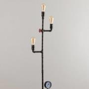 Eco-Light Golvlampa Amarcord, rostbrun, 3 lampor