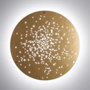 Fabbian Lena LED-vägglampa Ø 90 cm brons