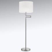 Knapstein Golvlampa Lilian, LED-dimmer, nickel matt/krom