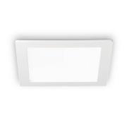 Ideallux LED-takinbyggnadslampa Groove kvadrat 16,8x16,8 cm