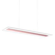 Linea Light LED-hänglampa Antille, glas, rektangulär, koppar