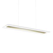 Linea Light LED-hänglampa Antille, glas, rektangulär, guld