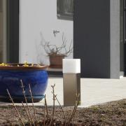 LCD Sockellampa Linus i stål