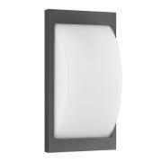LCD LED-utomhusvägglampa 069LEDSEN, grafit, sensor
