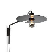 Wever & Ducré Lighting WEVER & DUCRÉ Mirro 1.0 vägg m. arm svart/krom