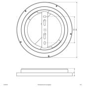 EVN ALR LED-panel vit 12 W Ø 25 cm 4 000 K