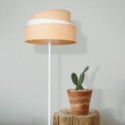 Duolla Golvlampa Trio jute, naturbrun/vit, höjd 145 cm