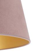 Duolla Cone lampskärm höjd 22,5 cm, rosa/guld