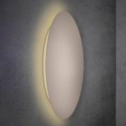 Escale Blade LED-vägglampa, taupe, Ø 95 cm