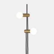 LEDS-C4 Nude Double golv E27 guld/svart