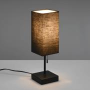 Reality Leuchten Bordslampa Ole med USB-anslutning svart/svart