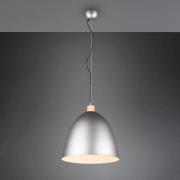 Reality Leuchten Hänglampa Jagger, 1 lampa, Ø 40 cm, nickel