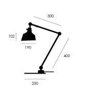 midgard modulär TYP 551 bordslampa svart 60 cm