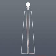GRUPA Model M1 LED-golvlampa vit, röd kabel