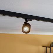 Arcchio skenstrålare Brinja, svart, Ø 7 cm, 3-fas