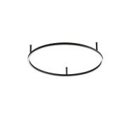Ideallux Ideal Lux LED-taklampa Oracle Slim Ø 70 cm svart 3.000K