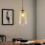 Nowodvorski Lighting Hänglampa Pear L med glasskärm, svart