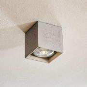 SOLLUX LIGHTING Ara taklampa som betongkub 14cm x 14cm