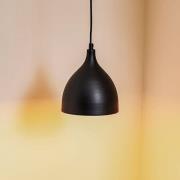 Luminex Nanu metallpendellampa svart enkel lampa