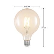 Arcchio LED-lampa E27 8W 2 700 K G125 glob, filament, klar