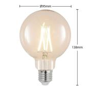 Arcchio LED-lampa E27 8W 2 700 K G95 glob, filament, klar