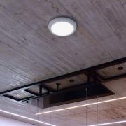 Deko-Light LED-takinbyggnadslampa Zaurak, vit, rund Ø 22 cm