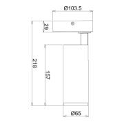 Deko-Light LED-takspotlight Lucea, justerbar, 10 W vit