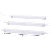 Prios Esbena LED-bänklampa CCT 20 cm 3-pack