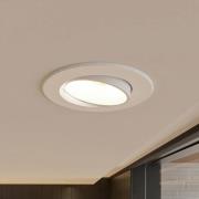 Prios LED-inbyggnadslampa Shima, vit, 9W, 3000K, 3 enheter, dimbar