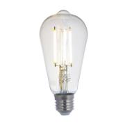 LUUMR Smart LED-lampa klar E27 ST64 7W Tuya WLAN CCT