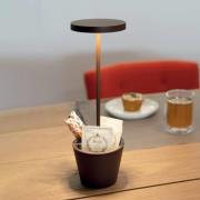 Zafferano Poldina Reverso batteridriven bordslampa corten