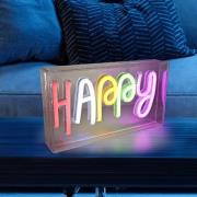 JUST LIGHT. LED-bordslampa Neon Happy, USB