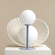 ALDEX Bordslampa Joel, höjd 35 cm, blå/vit