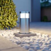 Arcchio sockellampa Caramia, 23 cm, stål, saltvattenbeständig