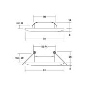 BRUMBERG Adapt LED-inbyggd downlight vit