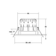 BRUMBERG BB21 IP65 inbyggd RC drivdon rund nickel