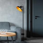 Opviq Golvlampa Lik 4036, vridbar skärm, svart/guld