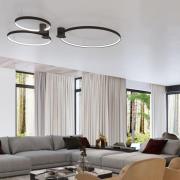 SOLLUX LIGHTING LED-taklampa Rio 78, Ra95, 4 000 K, svart