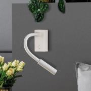 ACB ILUMINACIÓN LED-läslampa Cio, strömbrytare, flexarm, 930, vit