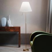 Luceplan Costanza golvlampa D13t, mässing/vit