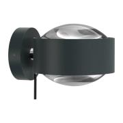 Top Light Puk Maxx Wall+ LED, klara linser, antracit/krom