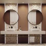 Maytoni Hoop inbyggnadslampa, kantig, vit