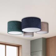 Euluna Taklampa Boucle 4 lampor blå/grön/cappuccino/grå