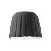 Ferroluce Taklampa Madame Gres keramik 29 cm antracit