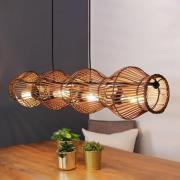 Eco-Light Pendellampa i bambu, brun, 4-ljus